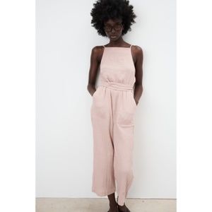 ZARA Soft Culotte Jumpsuit NWT